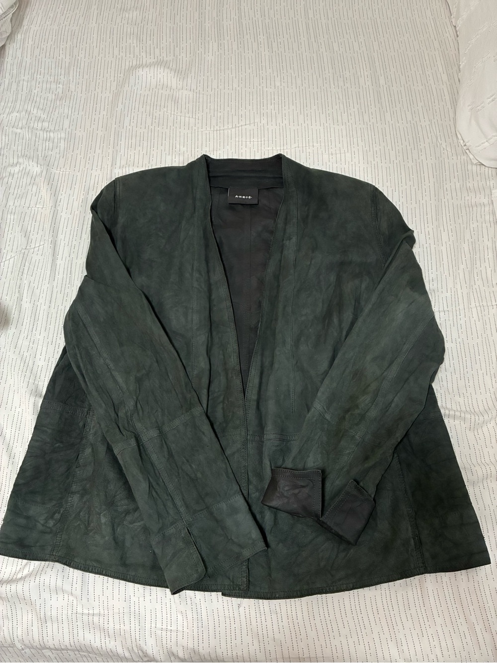Akris Dark Green Suede Jacket